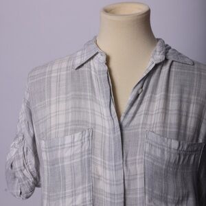 Oversized button up shirt dress